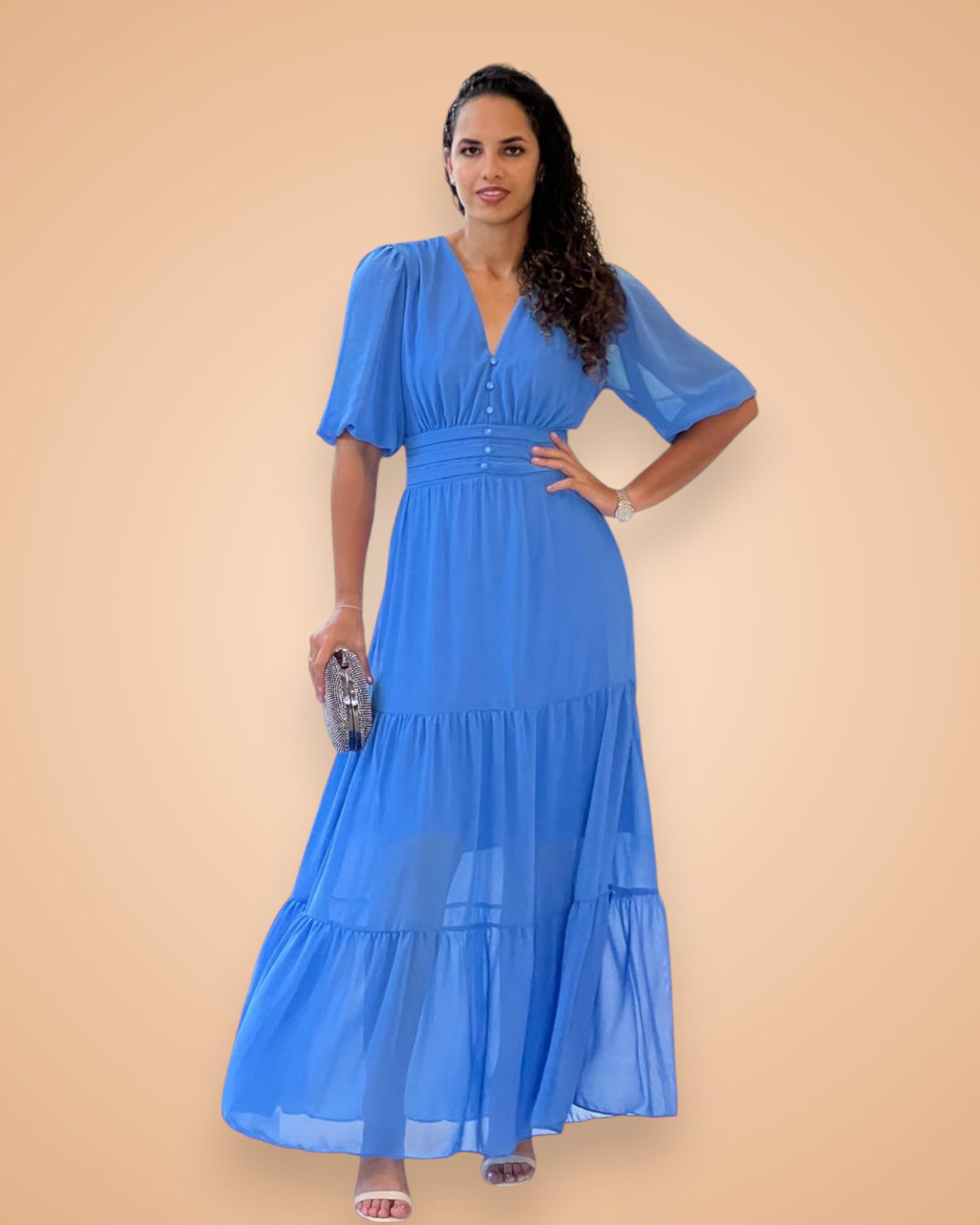 Vestido Isadora (Azul Celeste)