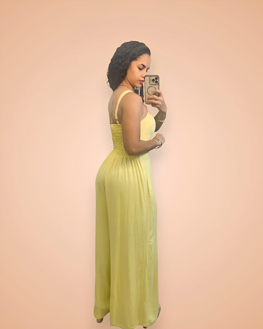 Macacão Chiara (Amarelo Manteiga)