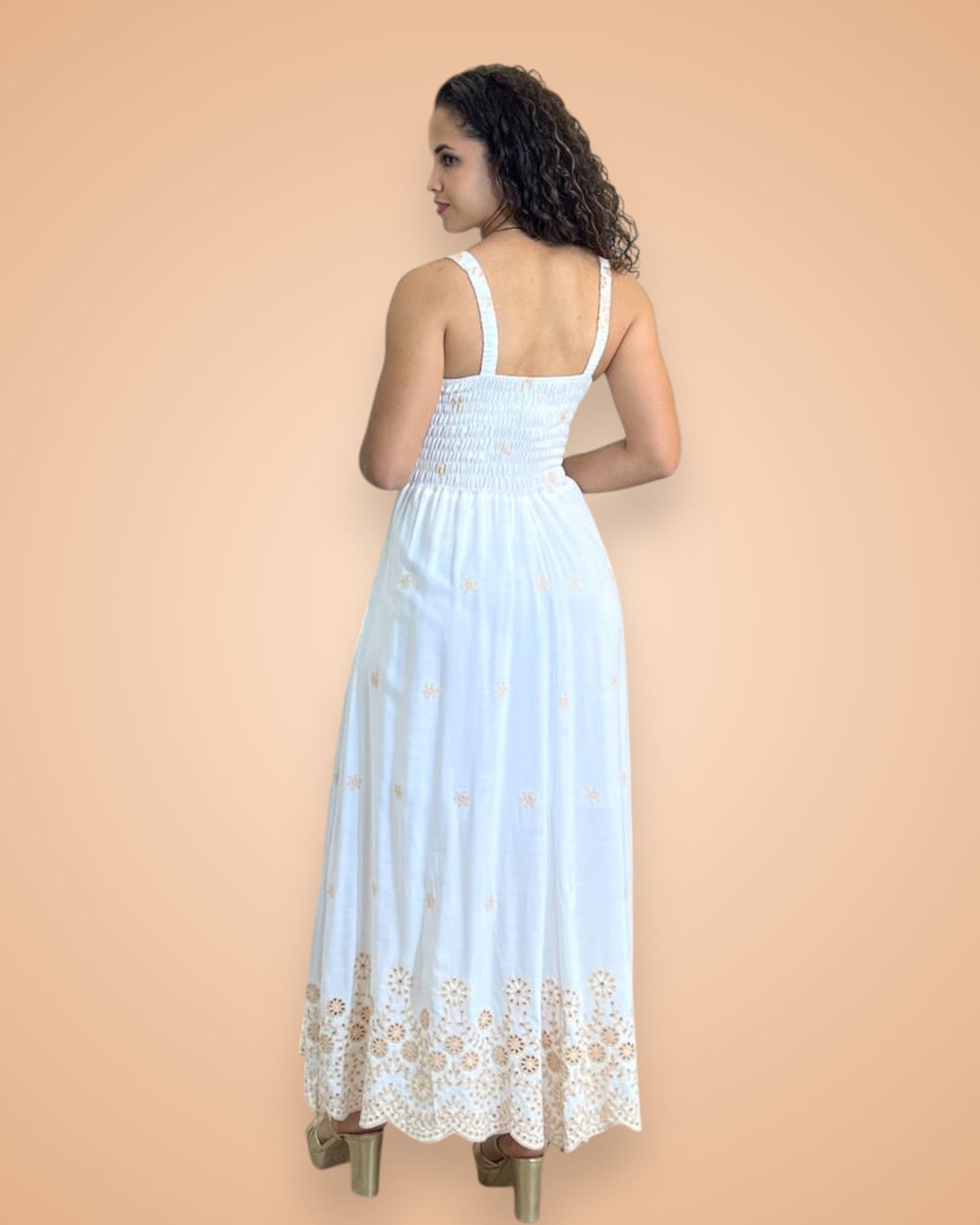 Vestido Gabriela (Bege)